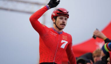 Picture by Alex Whitehead/SWpix.com SWpix.com - 11/01/2026 - Cycling - 2026 Lloyds National Cyclo-Cross Championships - Gypsies Green, South Shields, England - Elite Open, Winner Cameron Mason Wins Fourth National Title