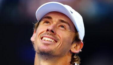 What time does Alex de Minaur play in the first round?, Matteo Berrettini withdraws due to illness