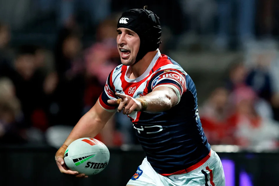 Victor Radley in action for the Roosters.