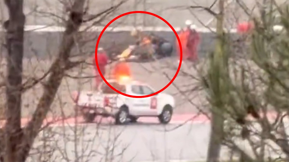 Red Bull Isack Hadjar crash, video, Circuit de Barcelona-Catalunya