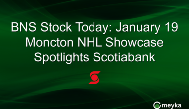 BNS Stock Today: January 19 Moncton NHL Showcase Spotlights Scotiabank