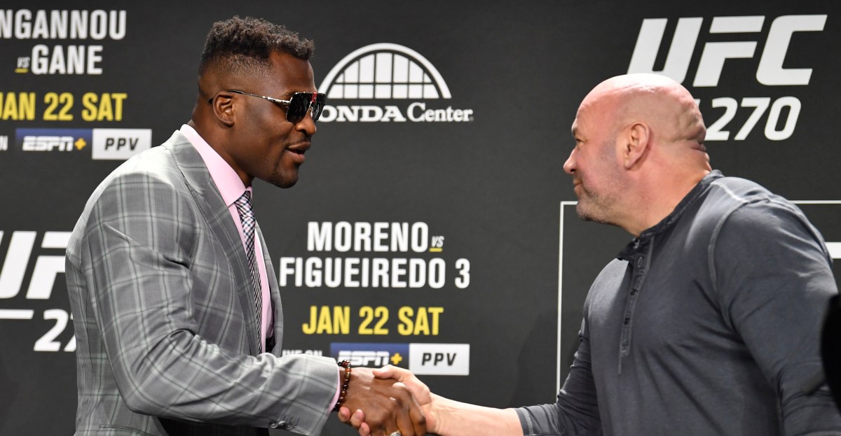 Francis Ngannou’s coach reacts to ongoing Dana White feud: ‘Hopefully they can reconcile and just let that sh*t go’