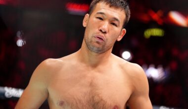 UFC contender Shavkat Rakhmonov spotted with knee brace and crutches | Video