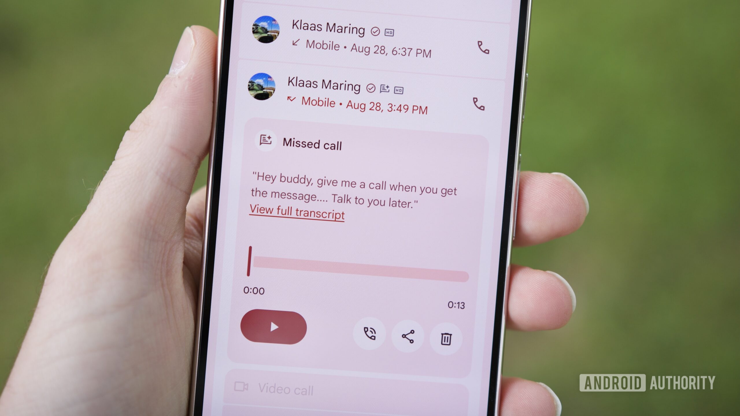 Take a Message feature in the Phone app on the Google Pixel 10 Pro.