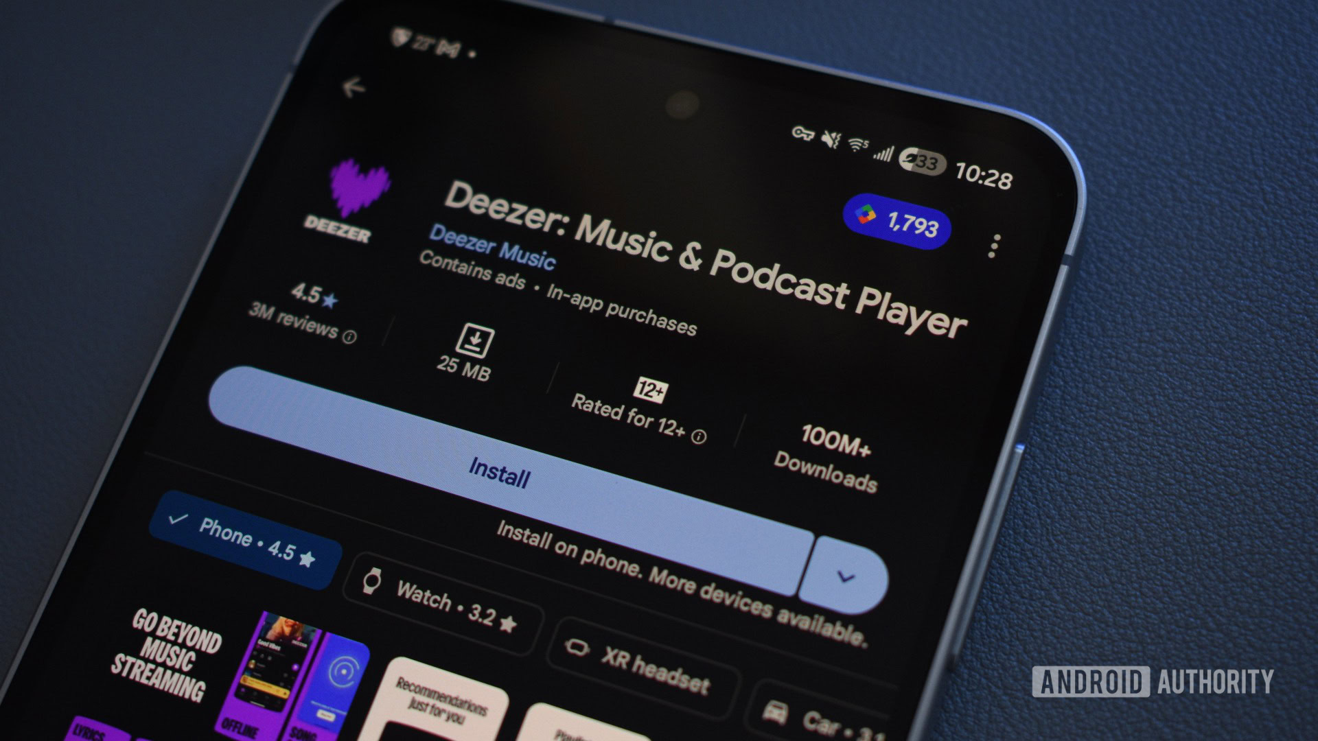 google play store app listing info deezer 1