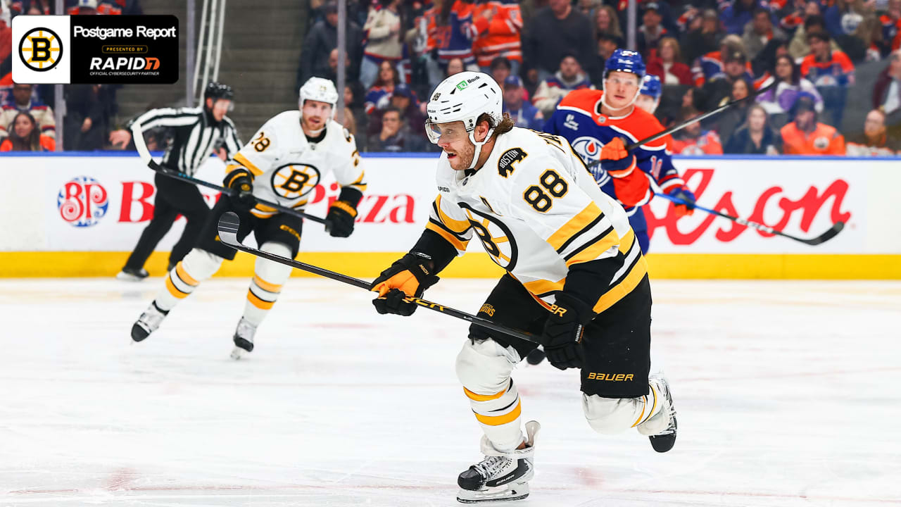 Bruins Ring in New Year With 6-2 Win Over Oilers