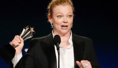 Critics Choice Awards 2026: Sarah Snook's one regret during acceptance speech; fellow Aussie Jacob Elordi wins
