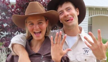 AFL player Josh Dunkley and netballer Tippah Dwan announce engagement with sweet Instagram post