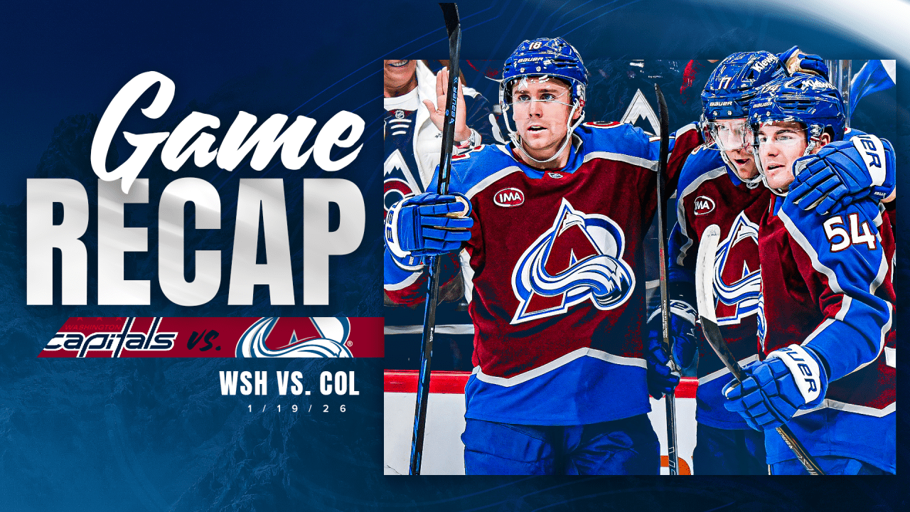 MacKinnon Records 1,100th NHL Point as Avalanche Defeats Capitals 5-2