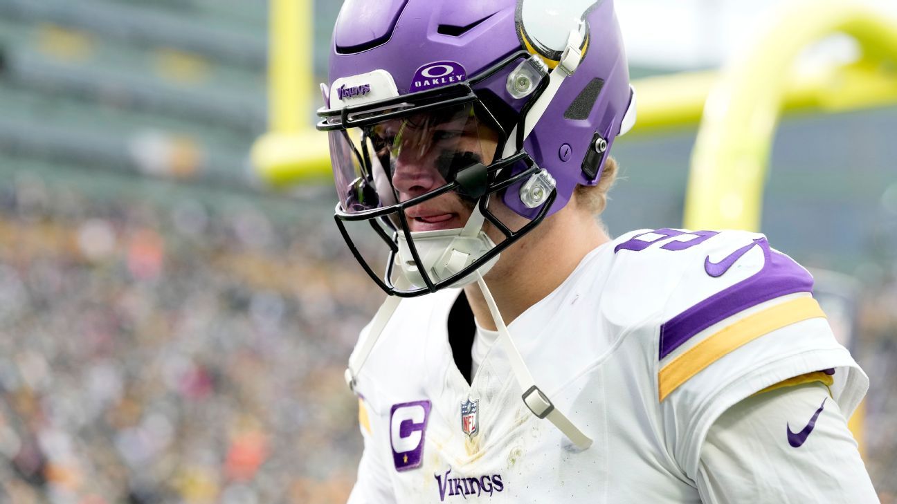 J.J. McCarthy back at practice, iffy for Vikings' finale