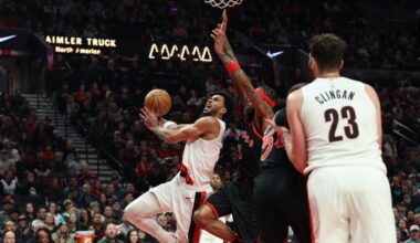Short-Handed Portland Trail Blazers Fall to Toronto Raptors