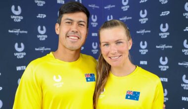 Jason Kubler and Maddison Inglis are on Team Australia at the United Cup.