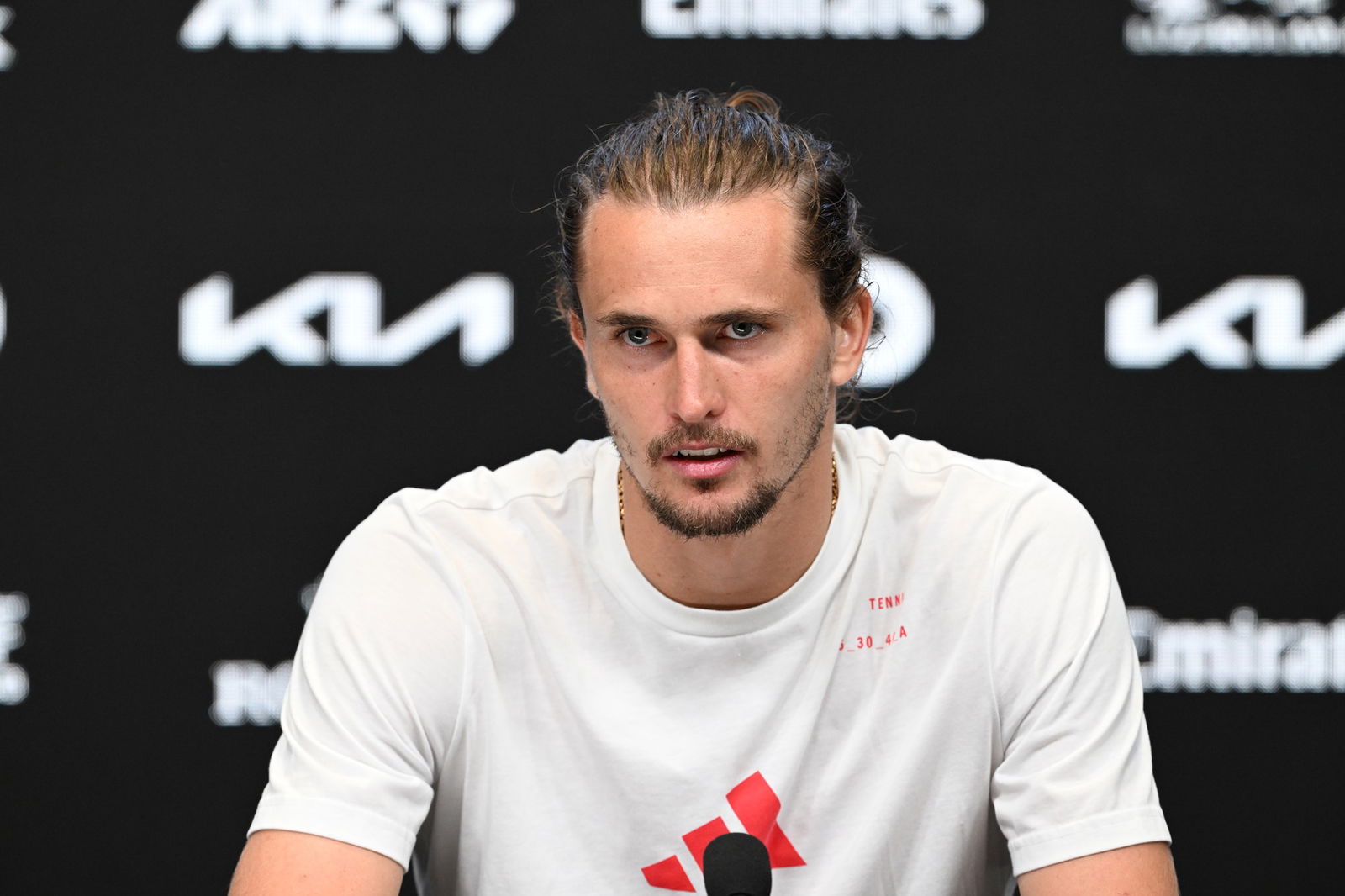 Alexander Zverev was in no mood to answer questions about his personal life after his win over Learner Tien.