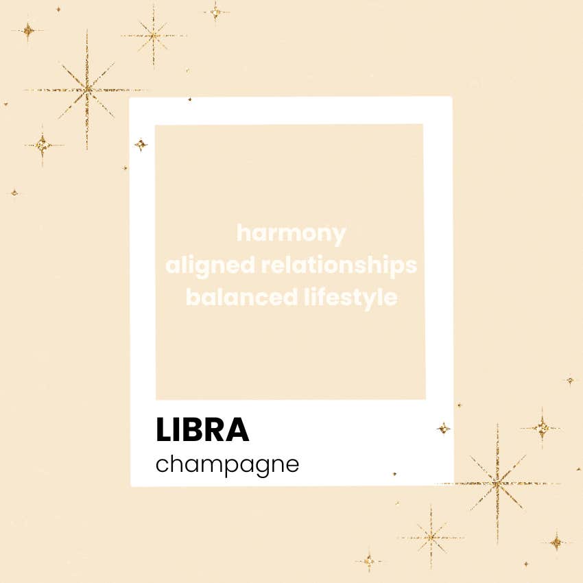 libra zodiac sign power color 2026 sunset orange