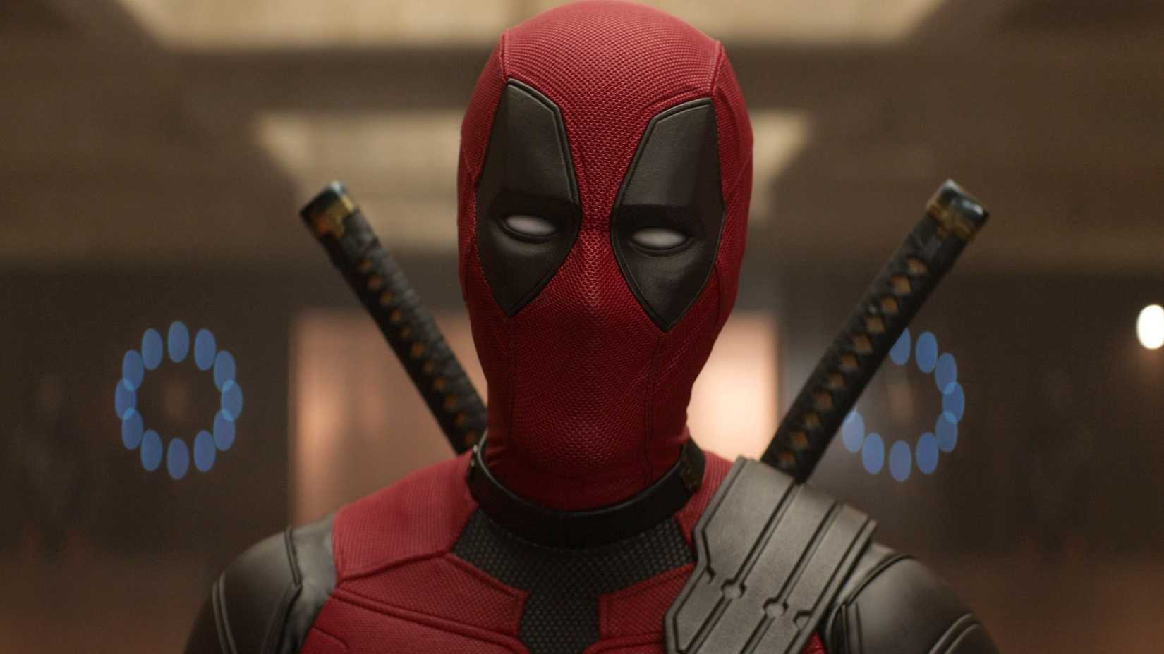 Closeup of Deadpool in Deadpool & Wolverine
