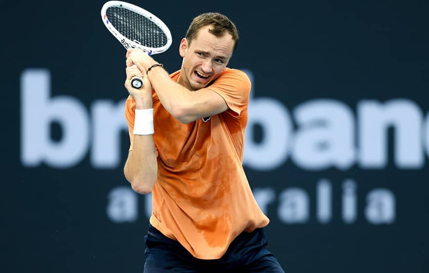 Daniil Medvedev is making his second appearance at the ATP 250 event in Brisbane.