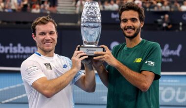 Lucas Miedler and Francisco Cabral win the Brisbane title.