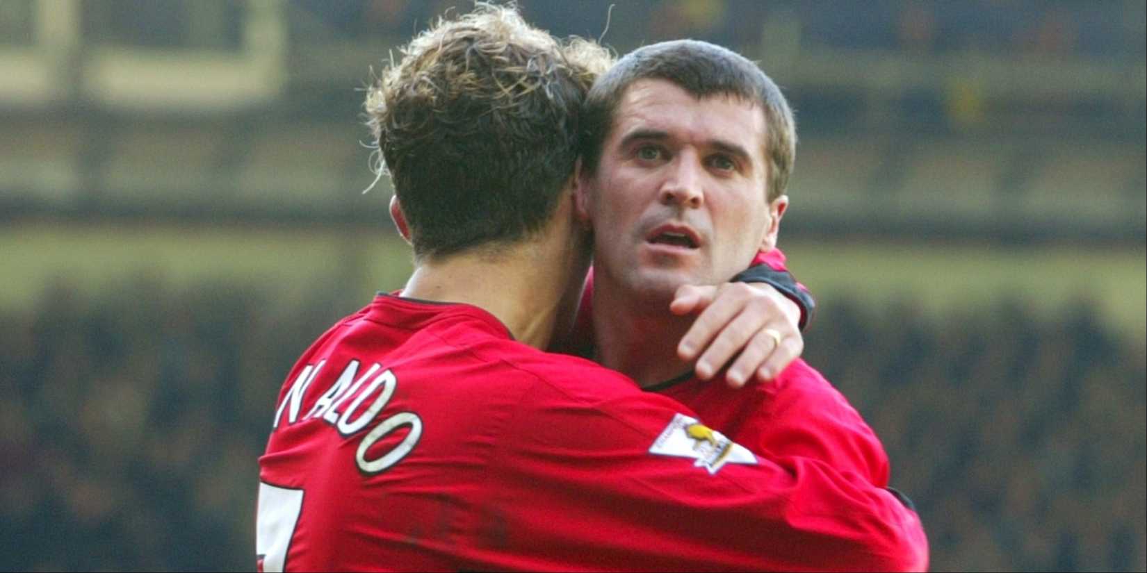 Cristiano Ronaldo and Roy Keane