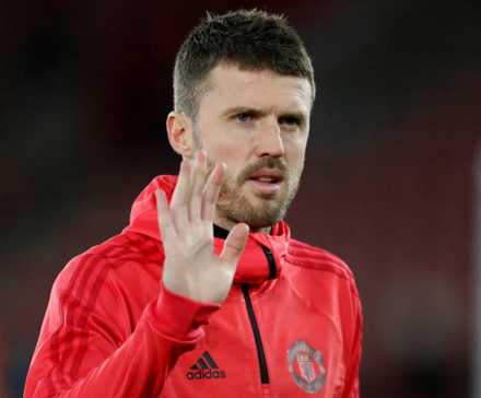 Manchester United assistant coach Michael Carrick before facing Southampton.