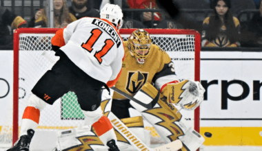 Konecny scores twice, Flyers defeat Golden Knights end 6-game losing streak