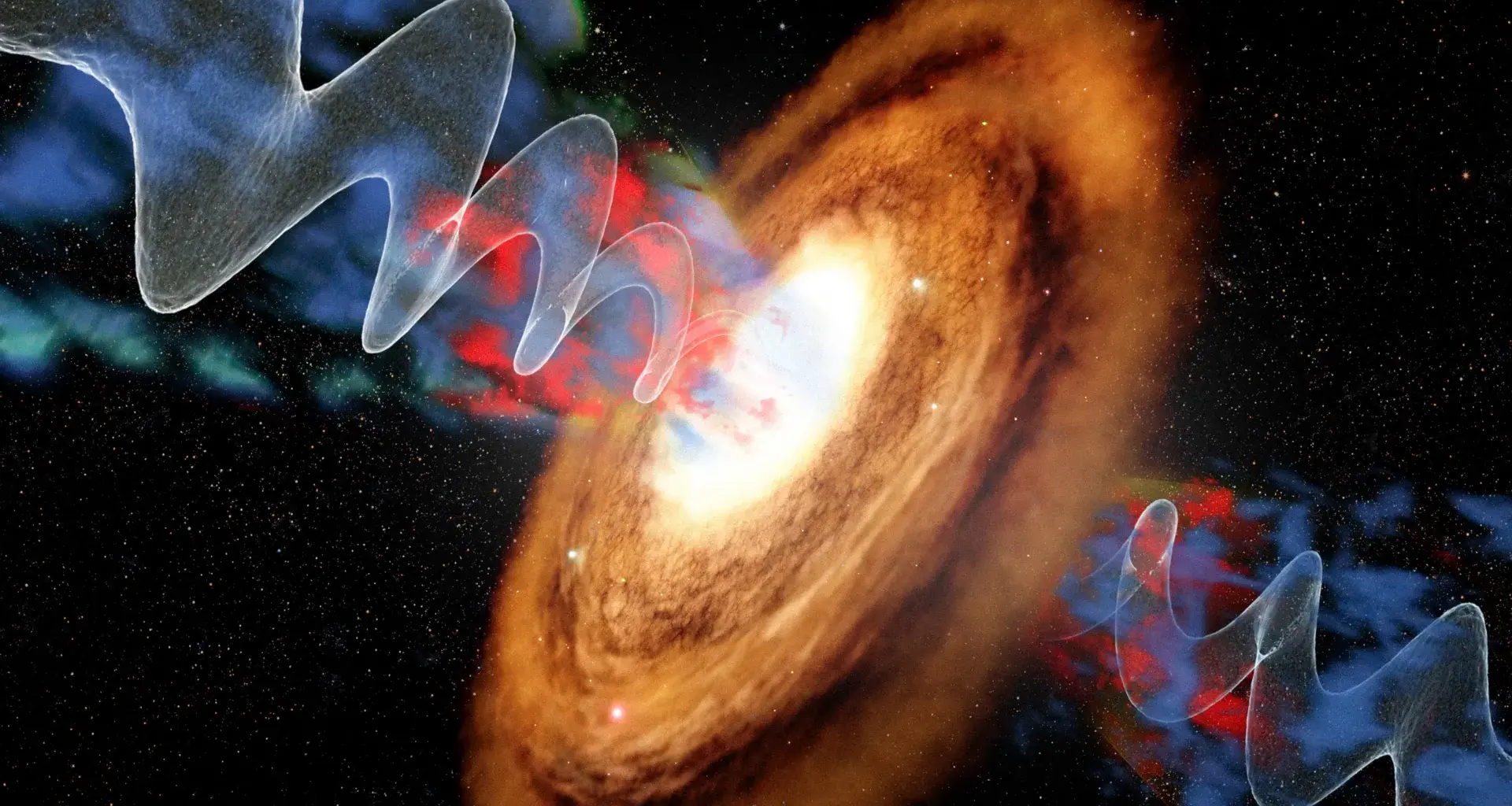 10 quintillion hydrogen bombs every second: Webb detects massive galactic eruption