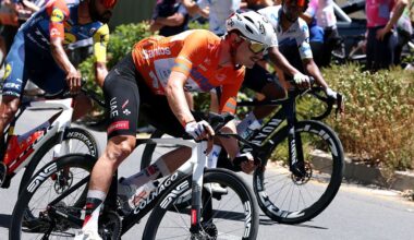 Jay Vine (UAE Team Emirates-XRG) earlier in stage 5 of Tour Down Under