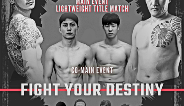 GOTFC logo for South Korea's mixed martial arts organization. Photo =G.O.A.T.FIGHTING CHAMPIONSHIPS