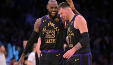 LeBron James, Luka Doncic finally put on show at same time in Lakers' win