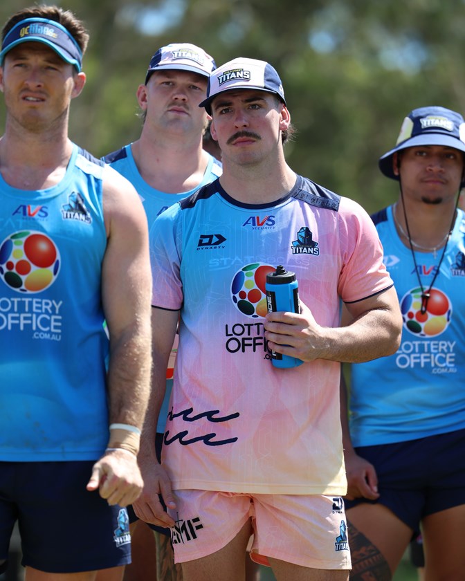 Luke Sommerton will provide plenty of competition after joining the Titans from Penrith.