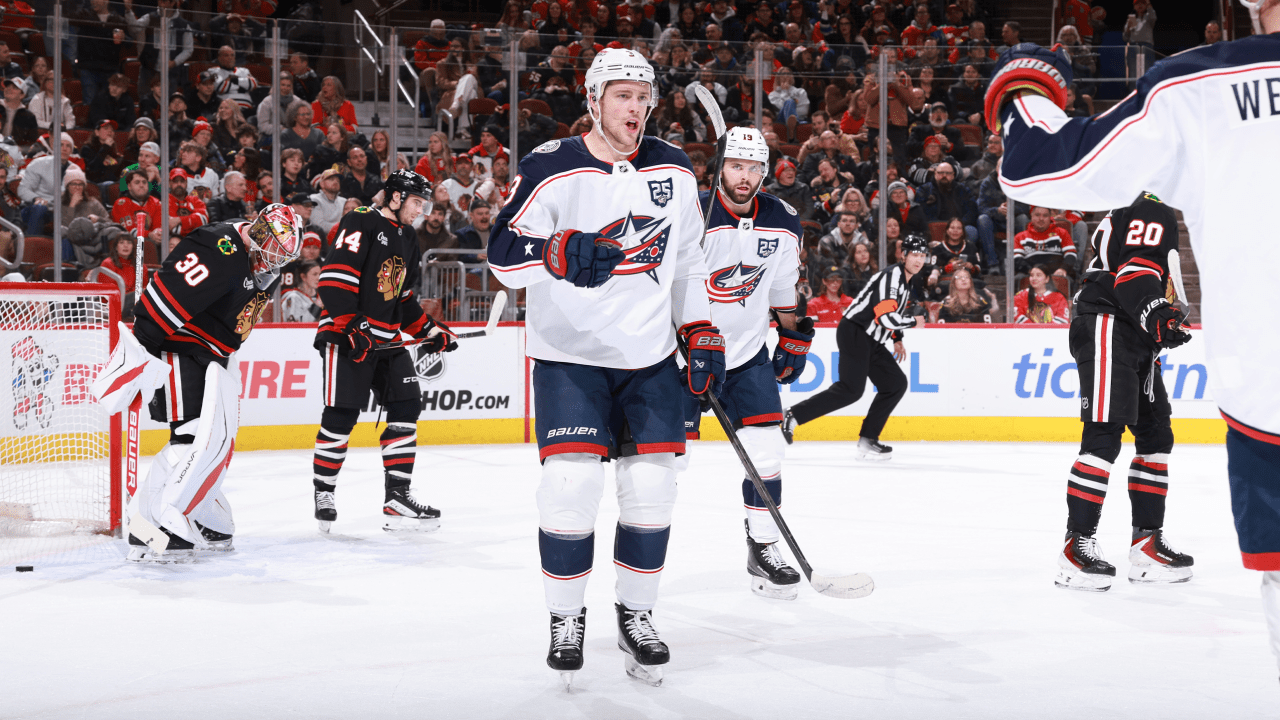 Coyle has hat trick, assist, Blue Jackets defeat Blackhawks to stay hot