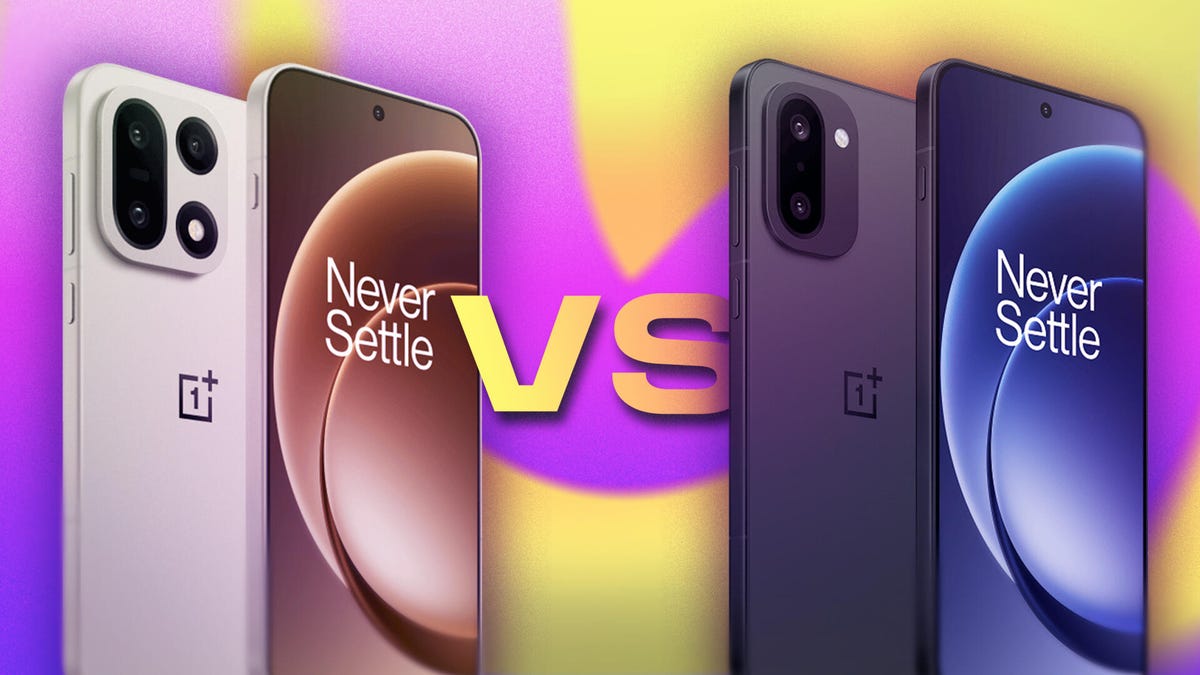 OnePlus 15 vs OnePlus 15R graphic