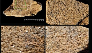 Photographs of battered areas of the elephant cortical bone