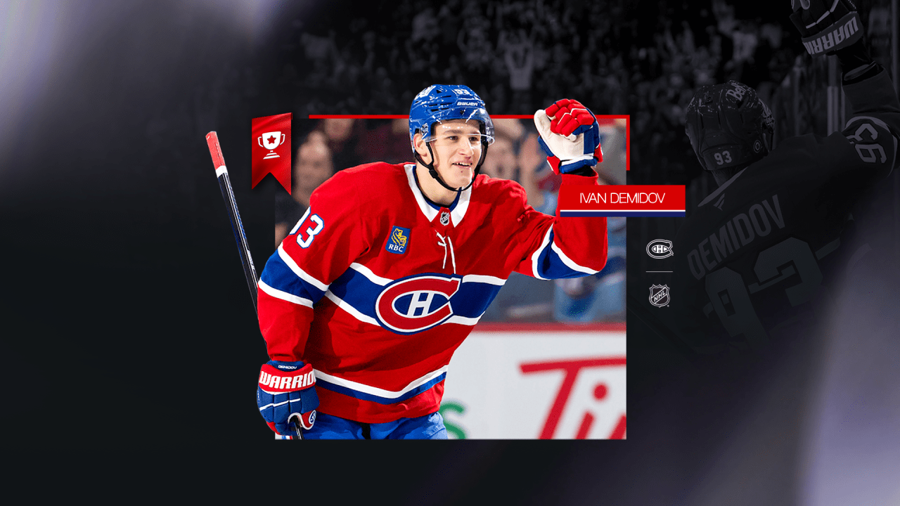 Ivan Demidov named NHL Rookie of the Month for December