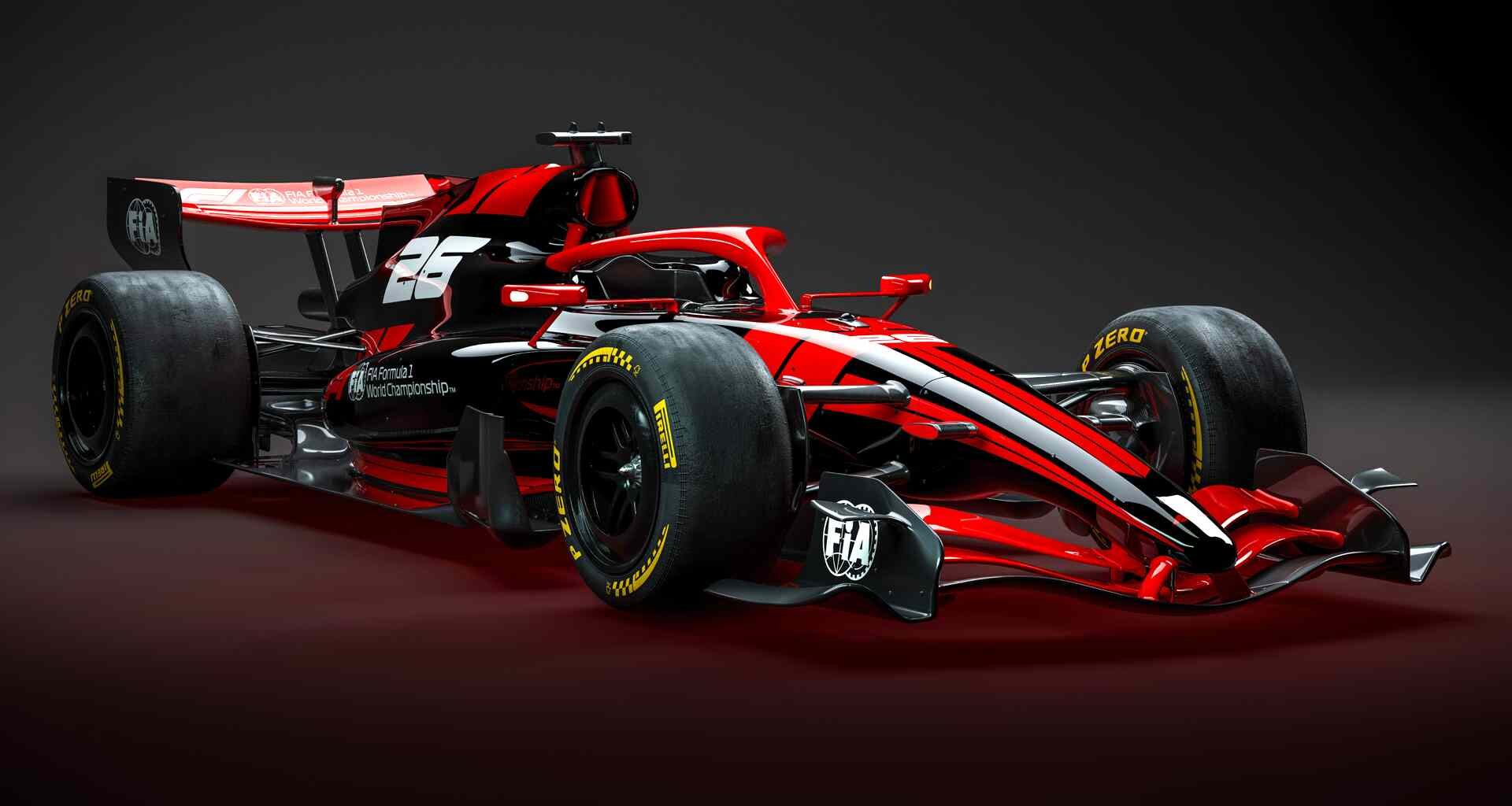 F1 2026 car rendering