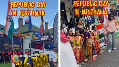 A video that captured Republic Day celebrations in Australia has gone viral online (Instagram/@mom.in.sydney)