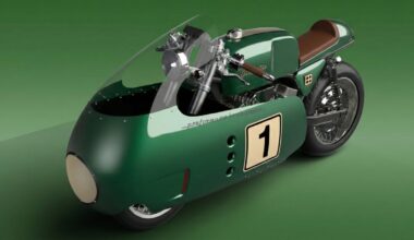 retro café racer draws design from 1950s british racing motorcycles