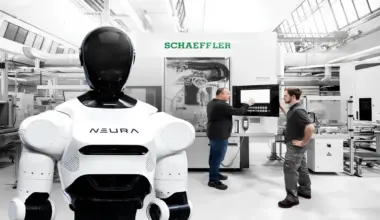 Robots humanoides de NEURA en fábrica de Schaeffler