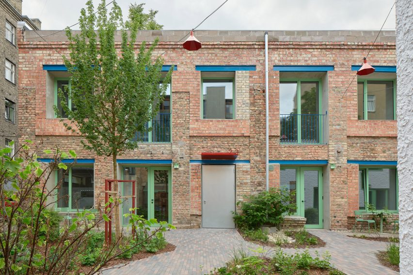 Exterior view of Augustine's Garden housing in Riga