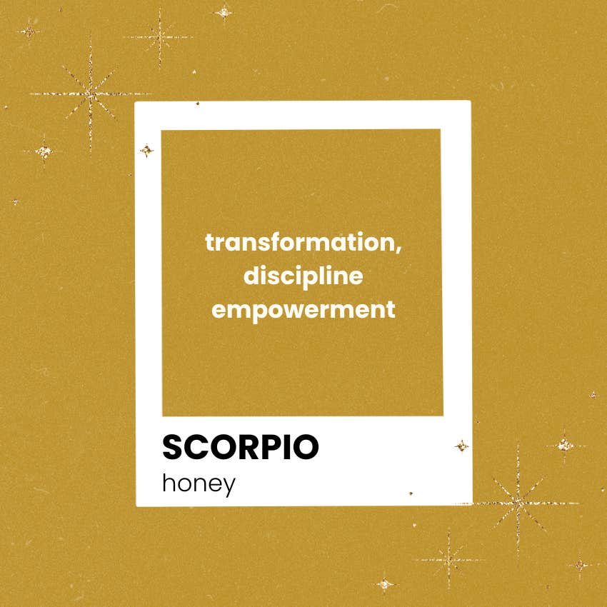 scorpio zodiac sign power color 2026 sunset orange