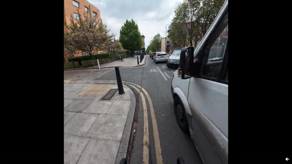 London cyclist's near-collision video London cyclist's near-collision video