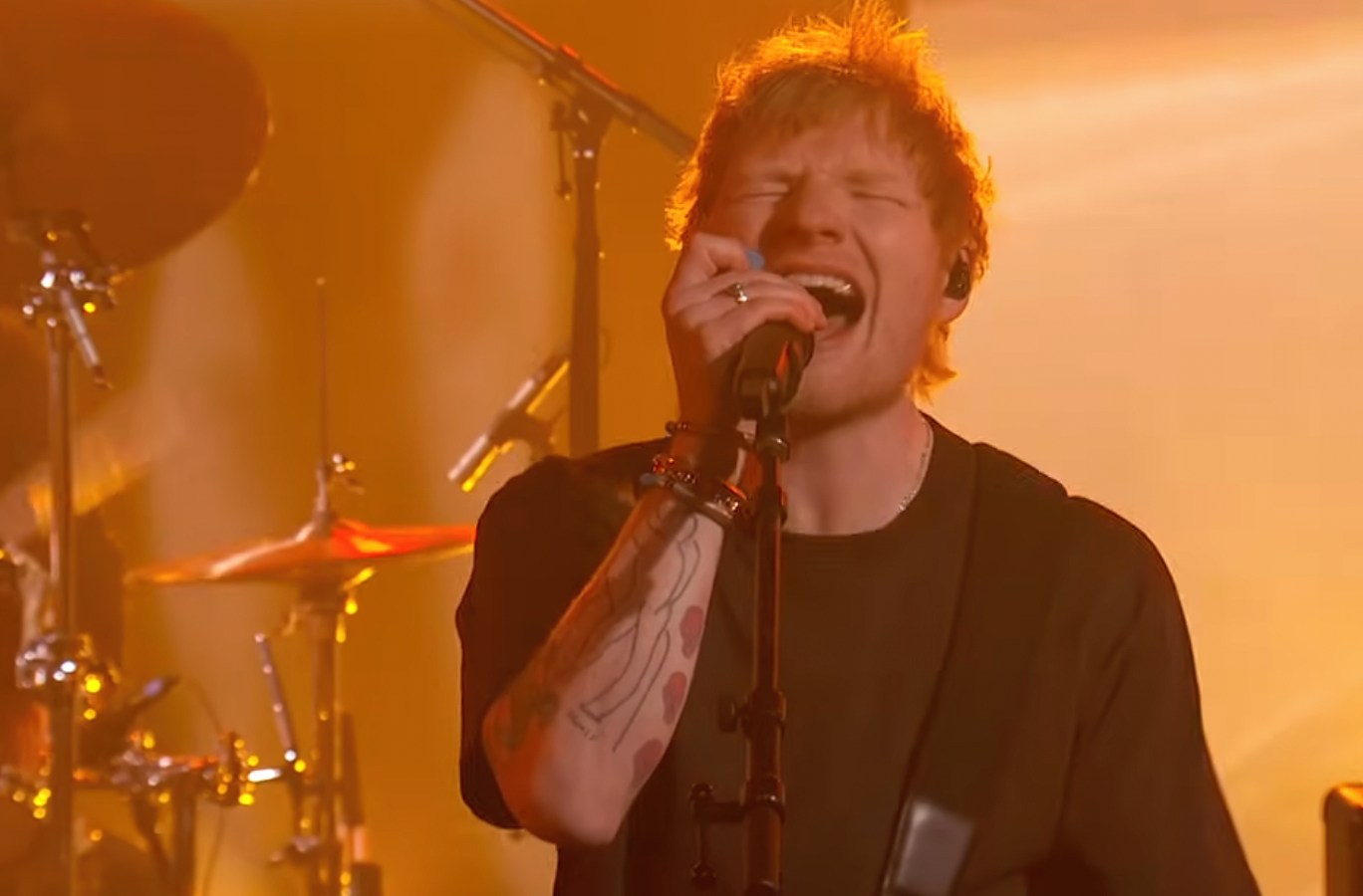 Ed Sheeran, Dave Grohl, John Mayer Team Up for 'Drive' on 'Kimmel'