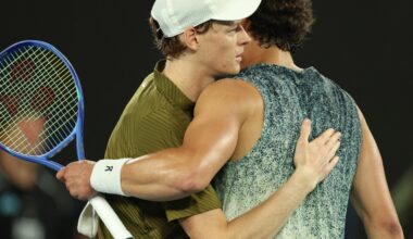 Sinner saunters past Shelton to third straight AO semifinal