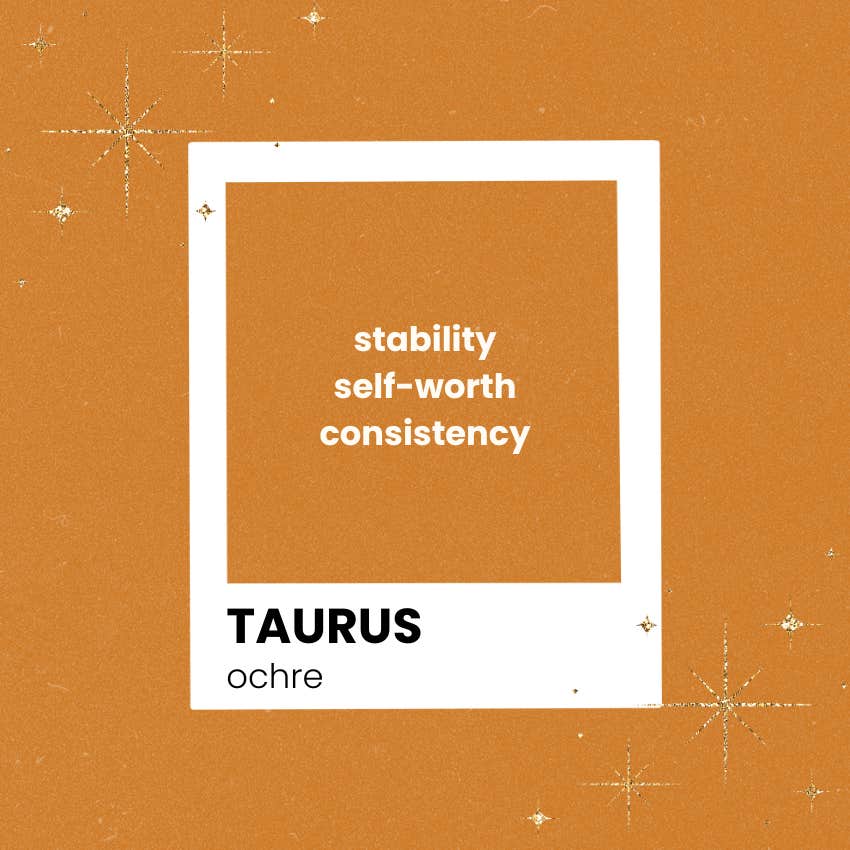 taurus zodiac sign power color 2026 sunset orange