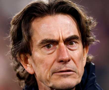 Thomas Frank on the touchline