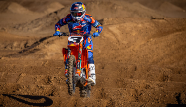 Eli Tomac on KTM 450 SX-F. Credit: KTM/Simon Cudby.