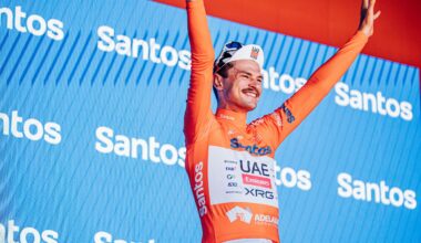 Kangaroos, crashes and a depleted team, but still Jay Vine claims Tour Down Under with biggest winning margin since 2004