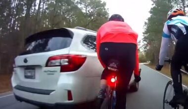 Near Miss of the Day 945: Fuming driver accused of harassing cyclists after deliberately veering towards group ride in “closest attack I’ve ever witnessed”