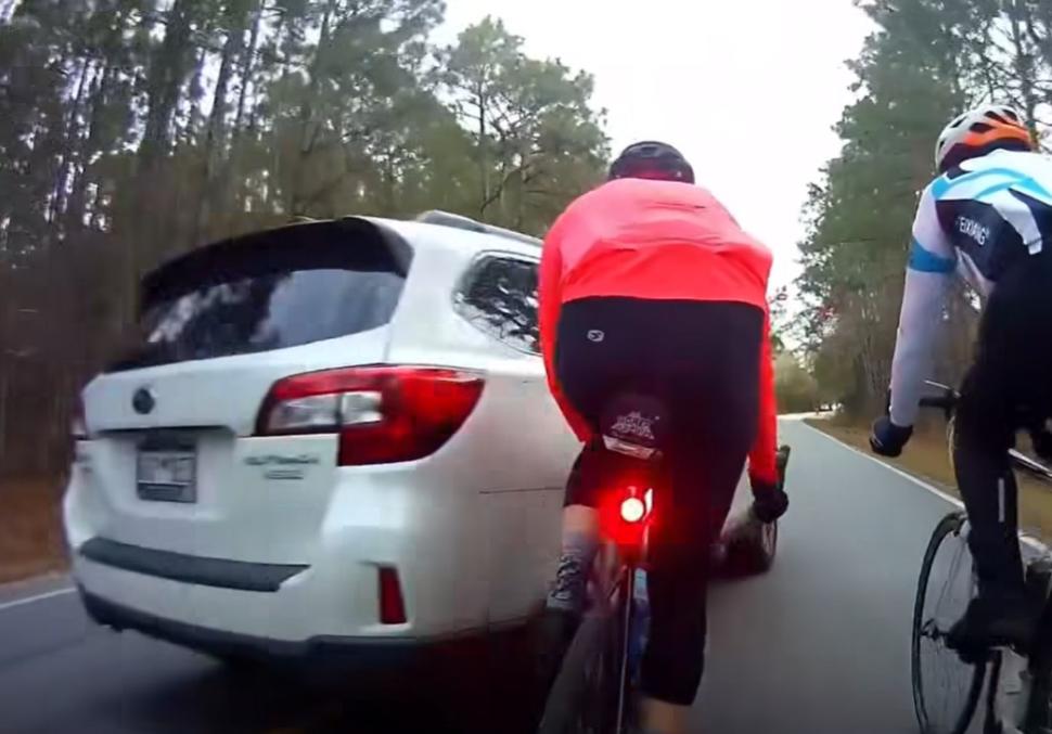Near Miss of the Day 945: Fuming driver accused of harassing cyclists after deliberately veering towards group ride in “closest attack I’ve ever witnessed”