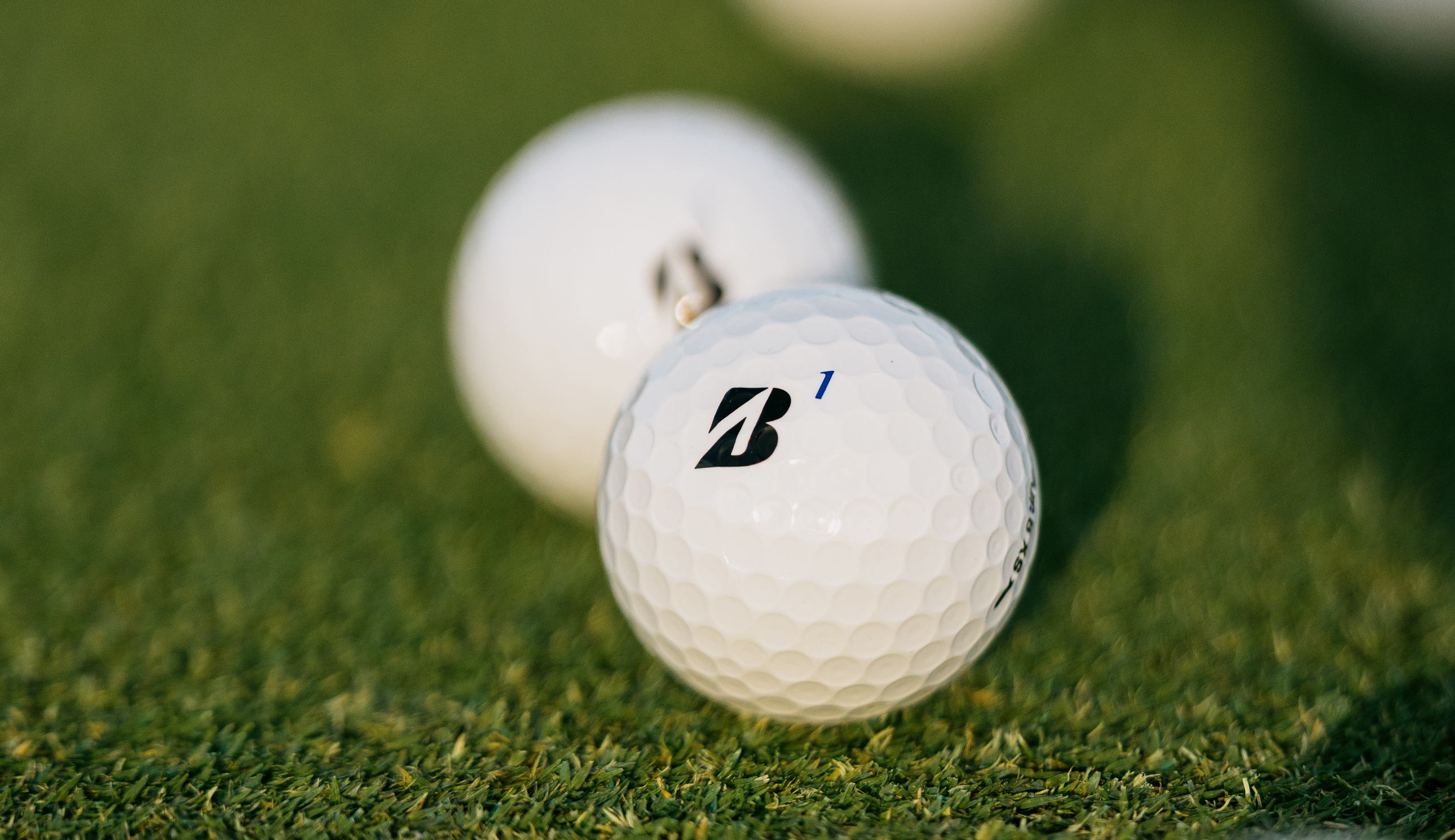 A Bridgestone Tour B golf ball