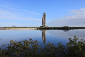 NASA’s crawler-transporter 2 carrying the agency’s Artemis II SLS (Space Launch System) rocket and Orion spacecraft, secured to the mobile launcher, rolls toward Launch Complex 39B at NASA’s Kennedy Space Center in Florida on Saturday, Jan. 17, 2026. The Artemis II test flight will take Commander Reid Wiseman, Pilot Victor Glover, and Mission Specialist Christina Koch from NASA, and Mission Specialist Jeremy Hansen from the CSA (Canadian Space Agency), around the Moon and back to Earth no later than April 2026.